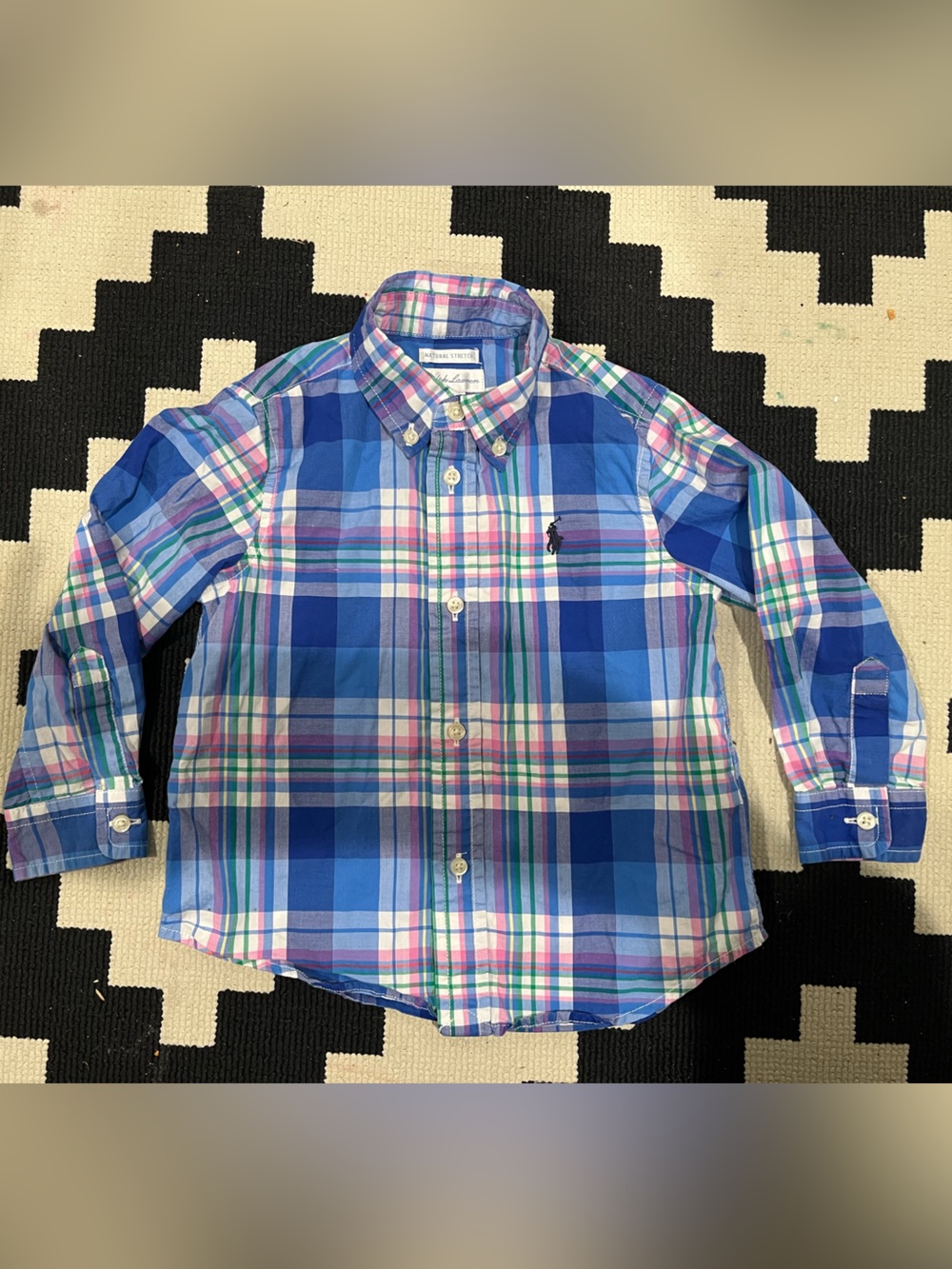 Ralph Lauren Blue Plaid Button-Down Shirt
